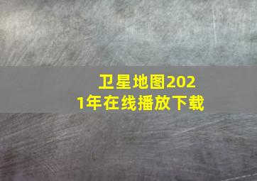 卫星地图2021年在线播放下载