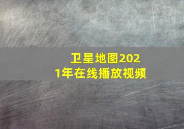 卫星地图2021年在线播放视频