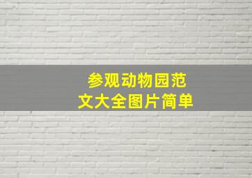 参观动物园范文大全图片简单