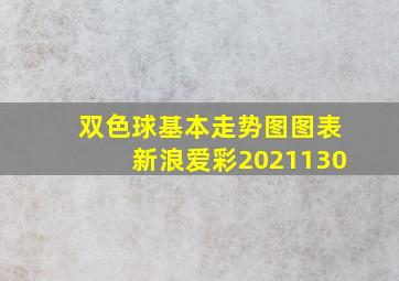 双色球基本走势图图表新浪爱彩2021130