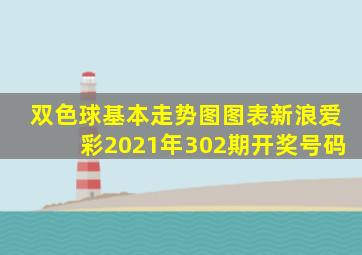 双色球基本走势图图表新浪爱彩2021年302期开奖号码