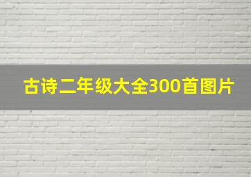 古诗二年级大全300首图片