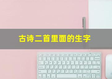 古诗二首里面的生字