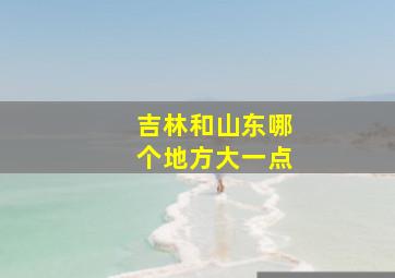 吉林和山东哪个地方大一点