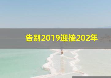 告别2019迎接202年