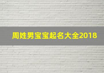 周姓男宝宝起名大全2018