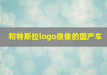 和特斯拉logo很像的国产车