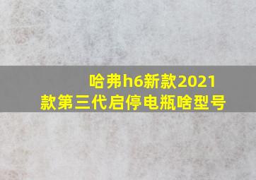 哈弗h6新款2021款第三代启停电瓶啥型号