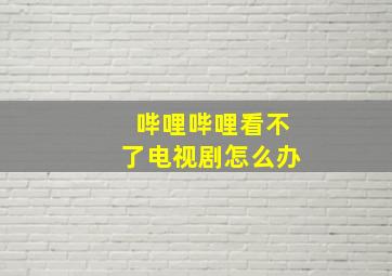 哔哩哔哩看不了电视剧怎么办