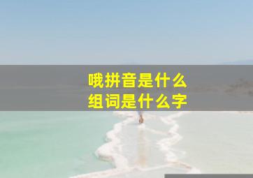 哦拼音是什么组词是什么字