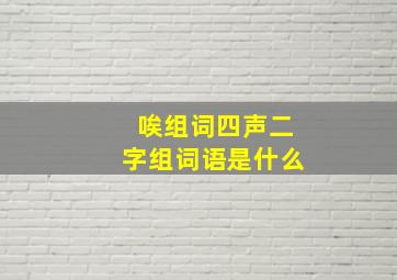 唉组词四声二字组词语是什么