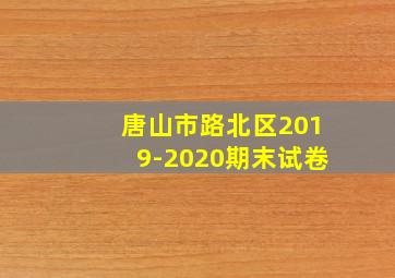 唐山市路北区2019-2020期末试卷