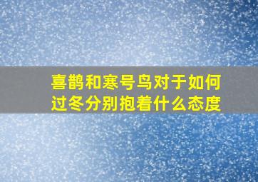 喜鹊和寒号鸟对于如何过冬分别抱着什么态度