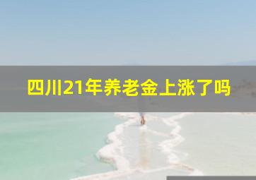 四川21年养老金上涨了吗