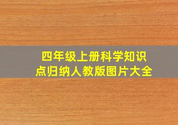 四年级上册科学知识点归纳人教版图片大全