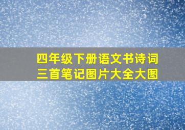 四年级下册语文书诗词三首笔记图片大全大图