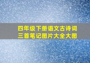 四年级下册语文古诗词三首笔记图片大全大图