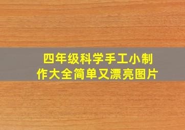 四年级科学手工小制作大全简单又漂亮图片