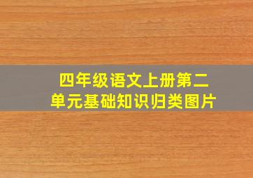 四年级语文上册第二单元基础知识归类图片