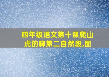 四年级语文第十课爬山虎的脚第二自然段,图