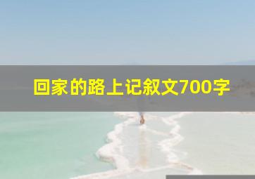 回家的路上记叙文700字