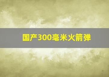 国产300毫米火箭弹