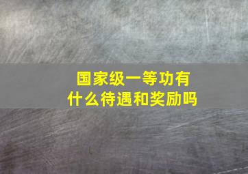 国家级一等功有什么待遇和奖励吗