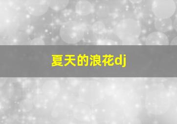 夏天的浪花dj