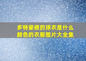 多特蒙德的球衣是什么颜色的衣服图片大全集