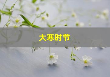 大寒时节