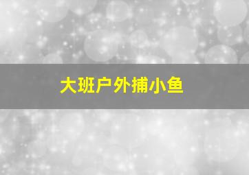 大班户外捕小鱼