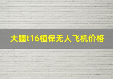 大疆t16植保无人飞机价格