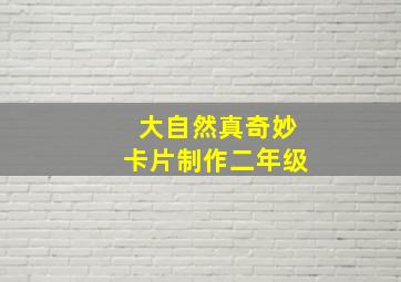 大自然真奇妙卡片制作二年级