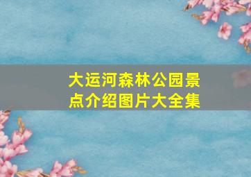 大运河森林公园景点介绍图片大全集