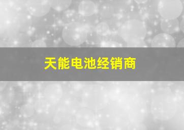 天能电池经销商