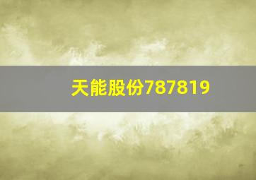 天能股份787819