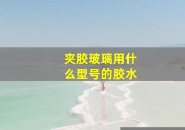 夹胶玻璃用什么型号的胶水