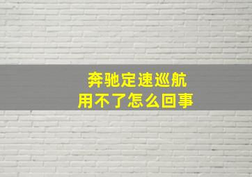 奔驰定速巡航用不了怎么回事