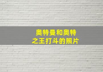 奥特曼和奥特之王打斗的照片