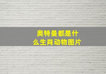 奥特曼都是什么生肖动物图片