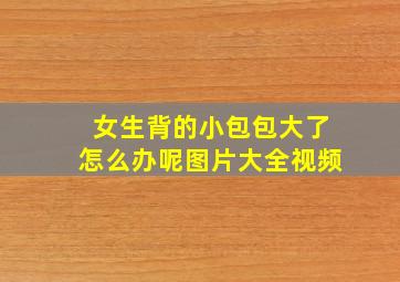 女生背的小包包大了怎么办呢图片大全视频