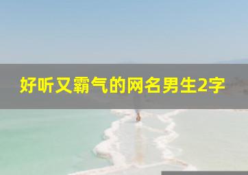 好听又霸气的网名男生2字