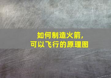 如何制造火箭,可以飞行的原理图