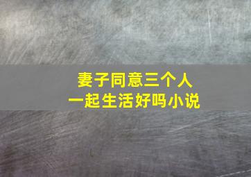 妻子同意三个人一起生活好吗小说