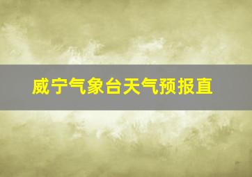 威宁气象台天气预报直