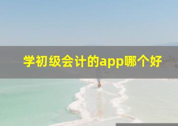 学初级会计的app哪个好