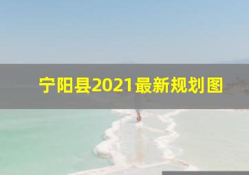 宁阳县2021最新规划图