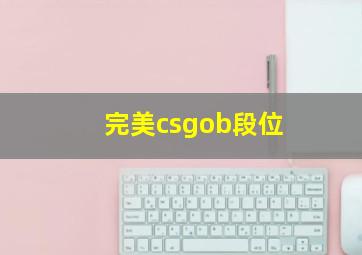 完美csgob段位