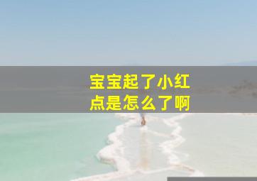 宝宝起了小红点是怎么了啊