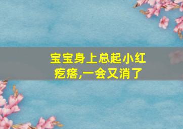 宝宝身上总起小红疙瘩,一会又消了